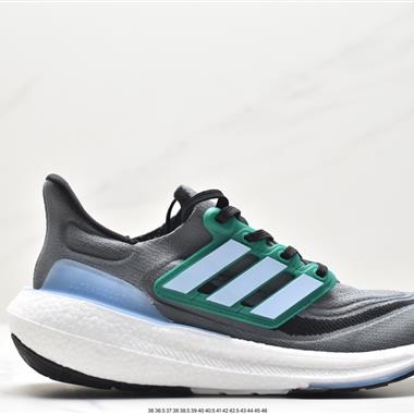 Adidas ULTRABOOST LIGHT輕彈系列低幫襪套式針織透氣緩震休閑運動慢跑鞋