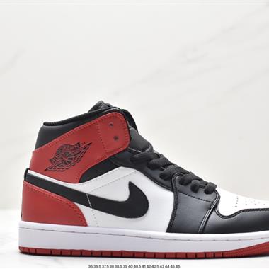 Nike Air Jordan 1 Mid  AJ1 喬1 中幫復古文化百搭休閑運動籃球板鞋