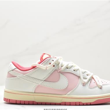 Nike SB Dunk Low」Green/Beige「綁繩解構風 系列低幫休閑運動滑板板鞋