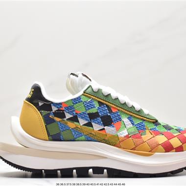 Sacai x Nike woven "Green Gusto" 華夫低幫運動休閑走秀鞋