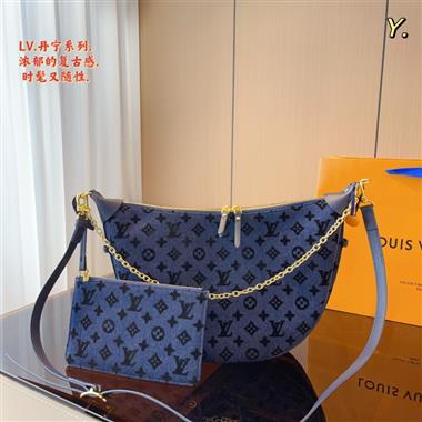 LOUIS VUITTON   2023新款女生時尚休閒包 尺寸：35*9*24CM