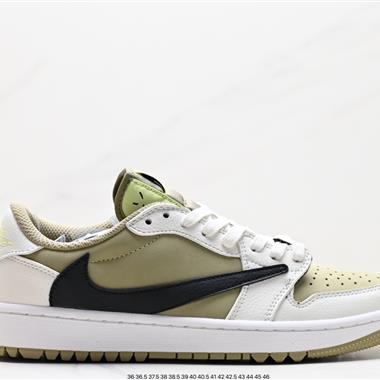 fragment design x Travis Scott x Nike Air Jordan 1 Low OG SP”Black/Green Toe“AJ1