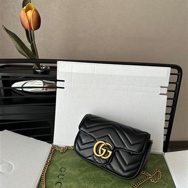 GUCCI   2023新款女生時尚休閒包 尺寸：16.5*9CM