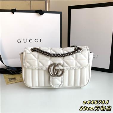 GUCCI   2023新款女生時尚休閒包 尺寸：22-14-6CM