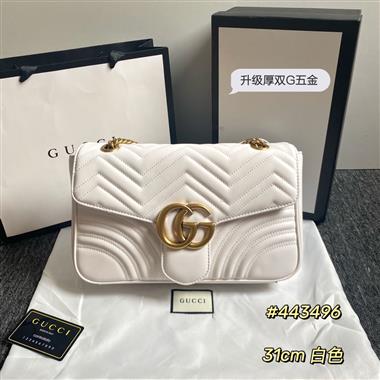 GUCCI   2023新款女生時尚休閒包 尺寸：31-19-7CM