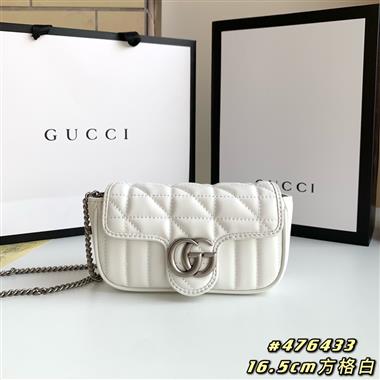 GUCCI   2023新款女生時尚休閒包 尺寸：16.5-10-5CM