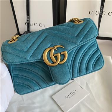 GUCCI   2023新款女生時尚休閒包 尺寸：22-13-6CM