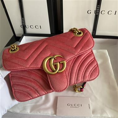 GUCCI   2023新款女生時尚休閒包 尺寸：22-13-6CM