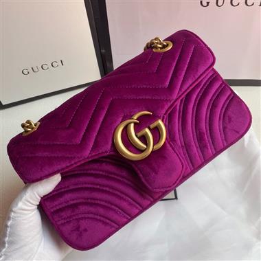 GUCCI   2023新款女生時尚休閒包 尺寸：26-15-7CM