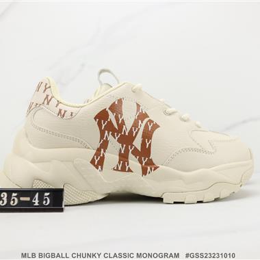 MLB BIGBALL CHUNKY CLASSIC MONOGRAM 厚底休閑跑步鞋