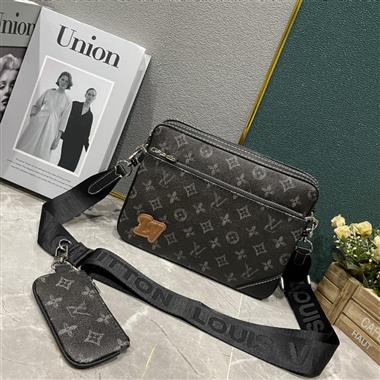 LOUIS VUITTON  2023新款男生時尚休閒包 尺寸：25*18.5*7CM