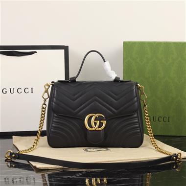 GUCCI  2023新款女生時尚休閒包 尺寸：27*19*10.5CM