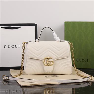 GUCCI  2023新款女生時尚休閒包 尺寸：27*19*10.5CM