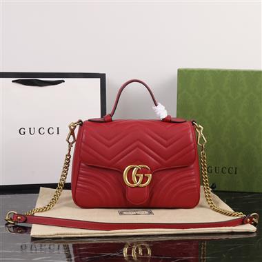 GUCCI  2023新款女生時尚休閒包 尺寸：27*19*10.5CM