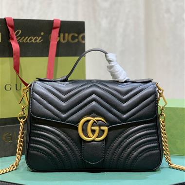 GUCCI   2023新款女生時尚休閒包 尺寸：26.5*20*9CM