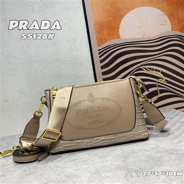 PRADA   2023新款女生時尚休閒包 尺寸：27*17*10CM