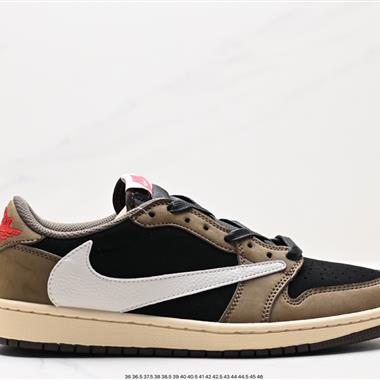 fragment design x Travis Scott x Nike Air Jordan 1 Low OG SP”Black/Green Toe“AJ1