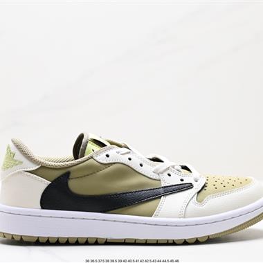 fragment design x Travis Scott x Nike Air Jordan 1 Low OG SP”Black/Green Toe“AJ1