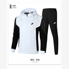 Nike 2023新款2551耐克連帽開衫套-19_白色