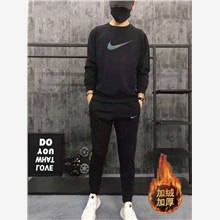 Nike 2023新款20088耐克圓領套絨-1049_黑色