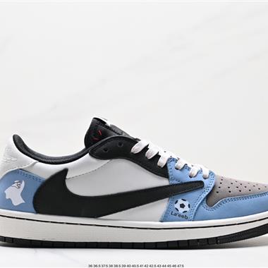 fragment design x Travis Scott x Nike Air Jordan 1 Low OG SP”Black/Green Toe“AJ1