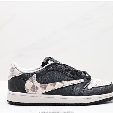 fragment design x Travis Scott x Nike Air Jordan 1 Low OG SP”Black/Green Toe“AJ1