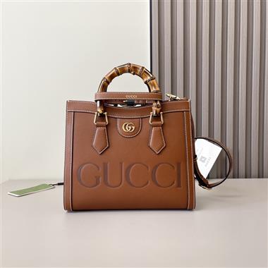 GUCCI  2024新款女生時尚休閒包 尺寸：27*24*11CM