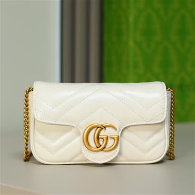 GUCCI  2024新款女生時尚休閒包 尺寸：16.5*10.2*5.1CM