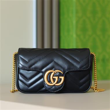 GUCCI  2024新款女生時尚休閒包 尺寸：16.5*10.2*5.1CM