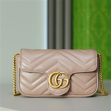 GUCCI  2024新款女生時尚休閒包 尺寸：16.5*10.2*5.1CM