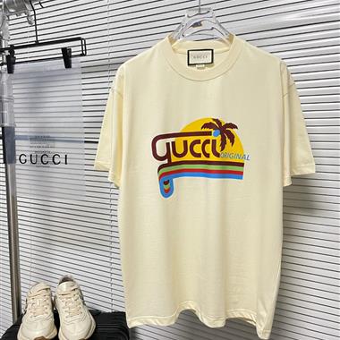 GUCCI  2024夏季新款短袖T恤 男女同款