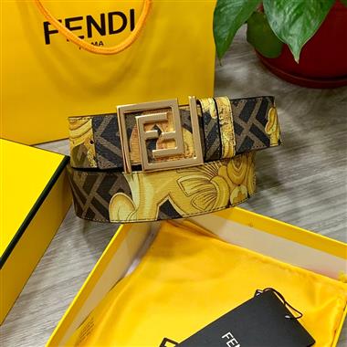 FENDI  2024新款時尚皮帶  4.0CM