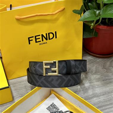 FENDI  2024新款時尚皮帶  3.0CM