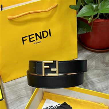 FENDI  2024新款時尚皮帶  3.0CM