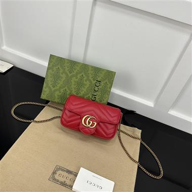 GUCCI  2024新款女生時尚休閒包 尺寸：16.5*10.2*5.1CM