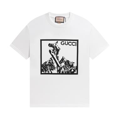 GUCCI   2024夏季新款短袖T恤 男女同款