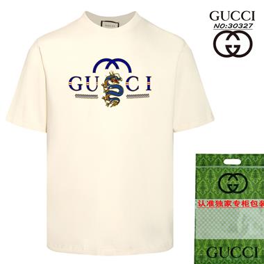 GUCCI  2024夏季新款短袖T恤 男女同款