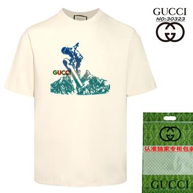 GUCCI  2024夏季新款短袖T恤 男女同款