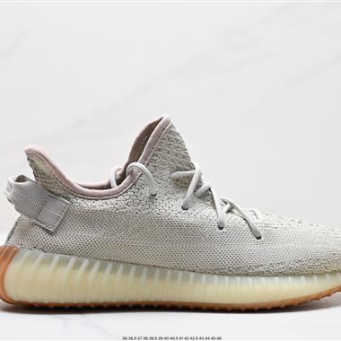 Adidas 椰子350 yeezy 350 V2 爆米花中底休閑運動慢跑鞋 