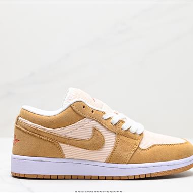 Nike Wmns Air Jordan 1 Low GS"Team Gold"AJ1