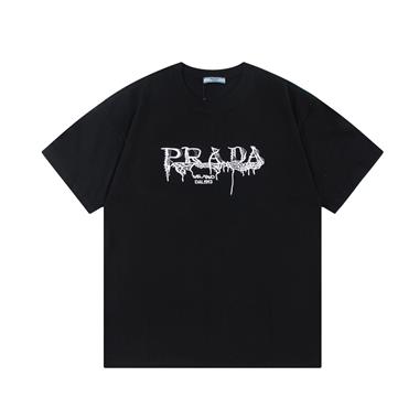 PRADA   2024夏季新款短袖T恤 歐版尺寸偏大