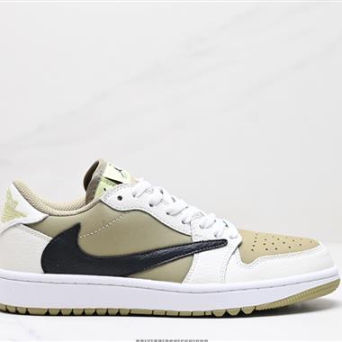 Travis Scott x Nike Air Jordan 1 Low Golf SP”Neutral Oliv”AJ1