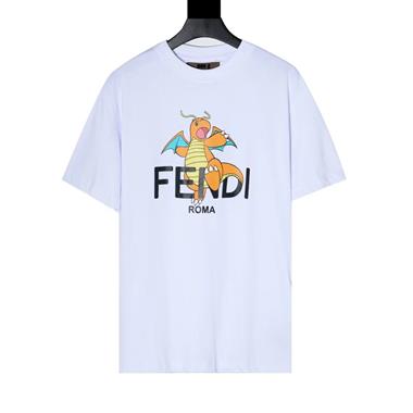 FENDI   2024夏季新款短袖T恤  歐版尺寸偏大