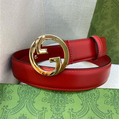 GUCCI   2024新款時尚皮帶  3.0CM