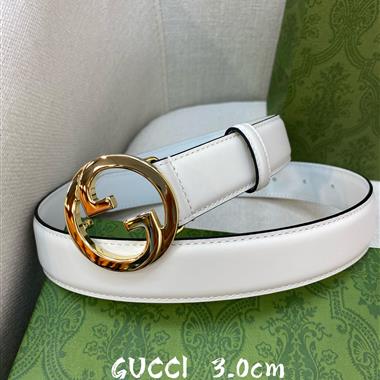 GUCCI   2024新款時尚皮帶  3.0CM