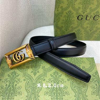 GUCCI   2024新款時尚皮帶  2.0CM