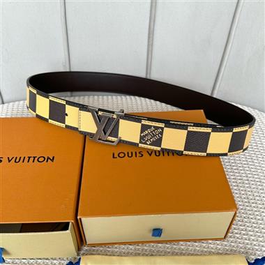 LOUIS VUITTON   2024新款時尚皮帶  4.0CM