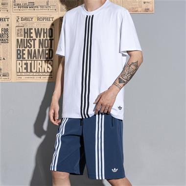 Adidas  2024夏季新款1091027三葉短袖套裝