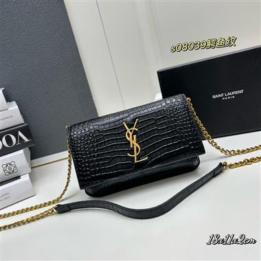 YSL   2024新款時尚女生休閒包  尺寸：18x11x2CM