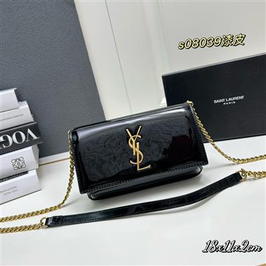 YSL   2024新款時尚女生休閒包  尺寸：18x11x2CM